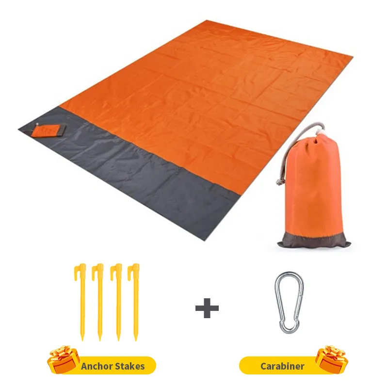 2x2.1m Waterproof Pocket Blanket Folding Camping Mat Mattress Portable Lightweight Mat Outdoor Picnic Mat Sand Beach