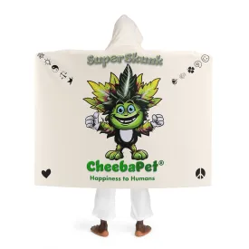 A Hooded Sherpa Fleece Blanket - SuperSkunk