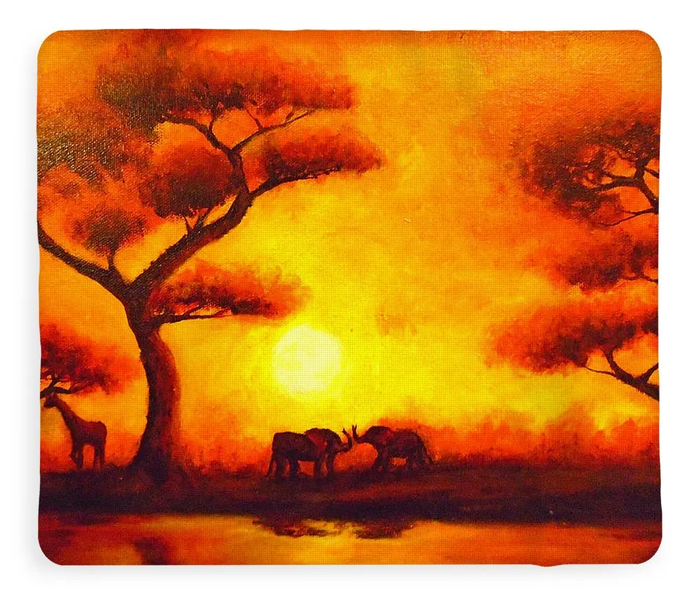 African Sunset  - Blanket