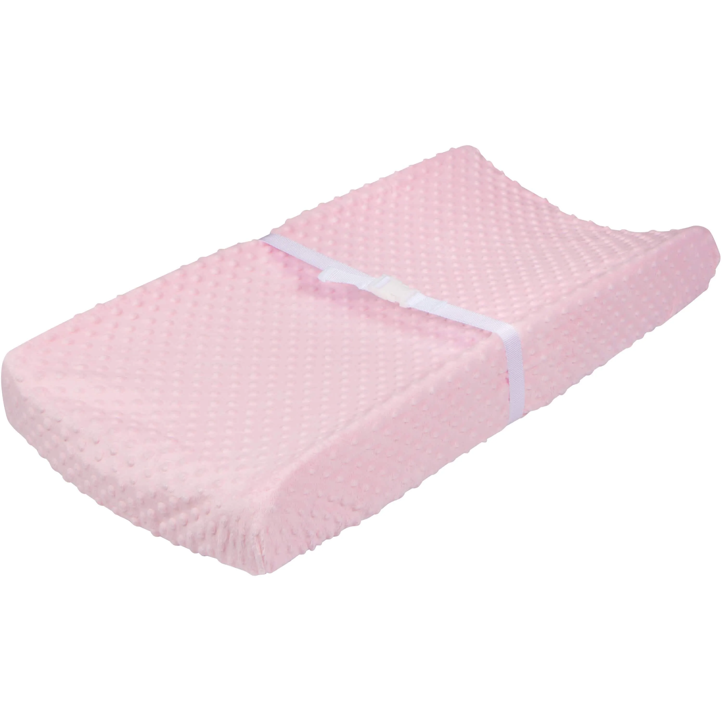 Baby Girls Light Pink Dotted Changing Pad Cover