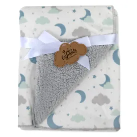 Baby Sherpa Blankets 35" x 30" - Stars & Moons