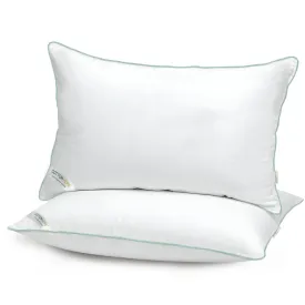 Bamboo Silk Filled Pillow 50x75cm Pack of 2  White