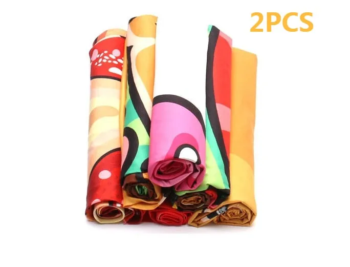 Beach Towel Doughnut Round Picnic Mat Fashionable Pizza Hamburger Fruit 150*150cm Microfiber Tapestry Bath Blanket