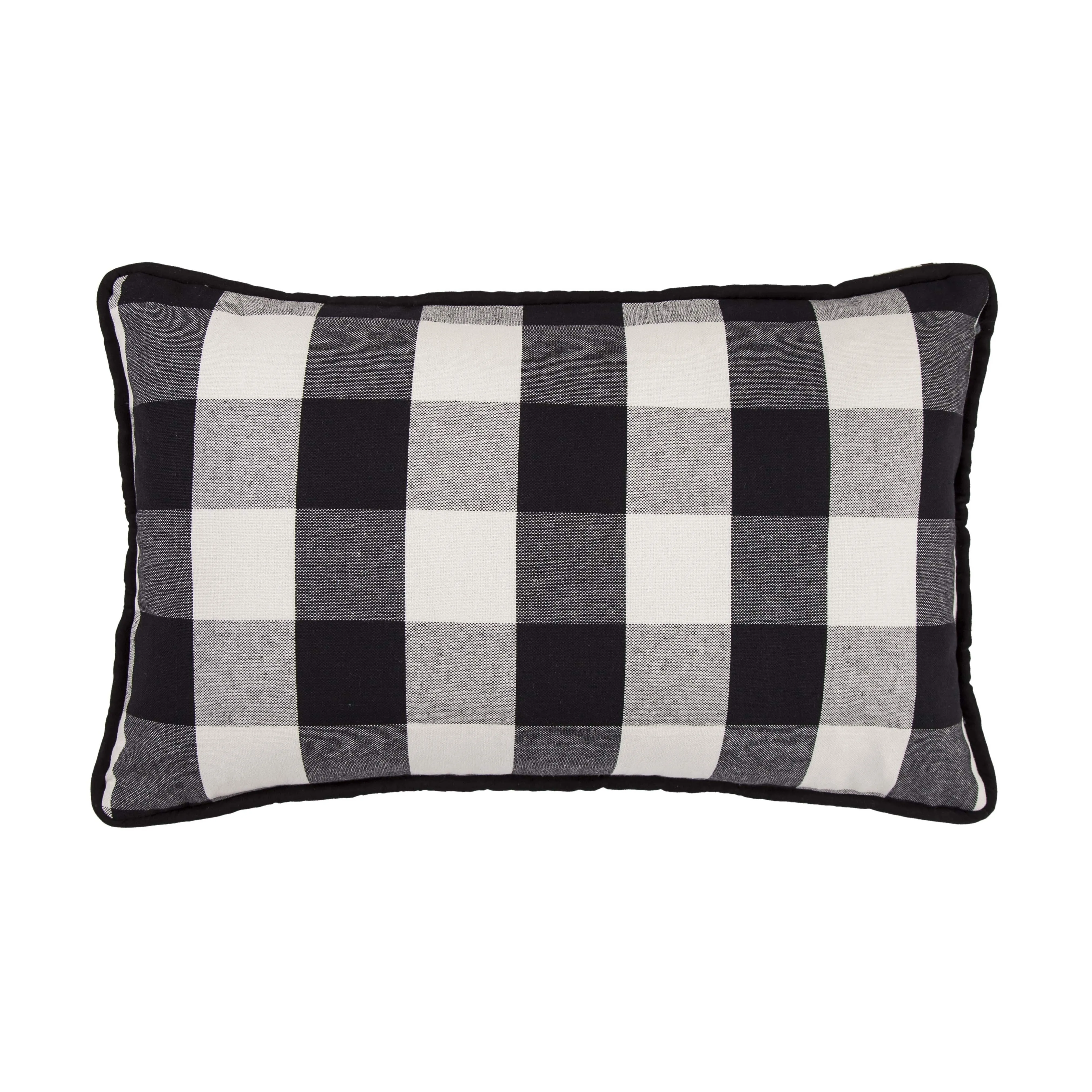 Black Buffalo Check Pillow