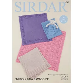 Blankets in Sirdar Snuggly Baby Bamboo DK - Digital Version