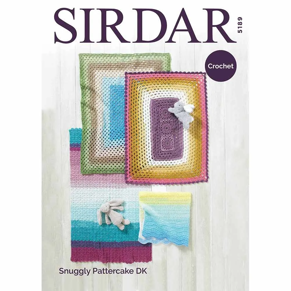 Blankets in Sirdar Snuggly Pattercake DK