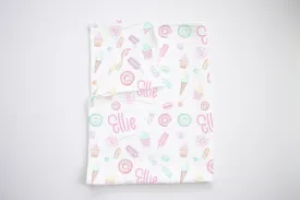 Candy Land Personalized Swaddle