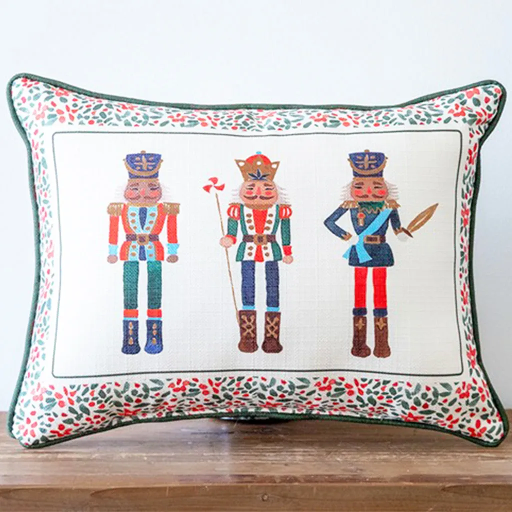 Colorful Nutcrackers Rectangle Pillow