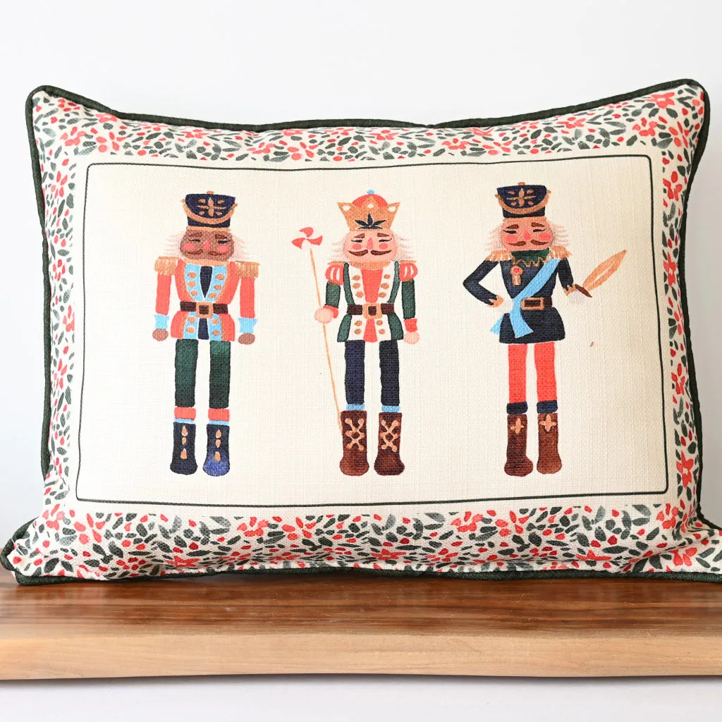 Colorful Nutcrackers Rectangle Pillow