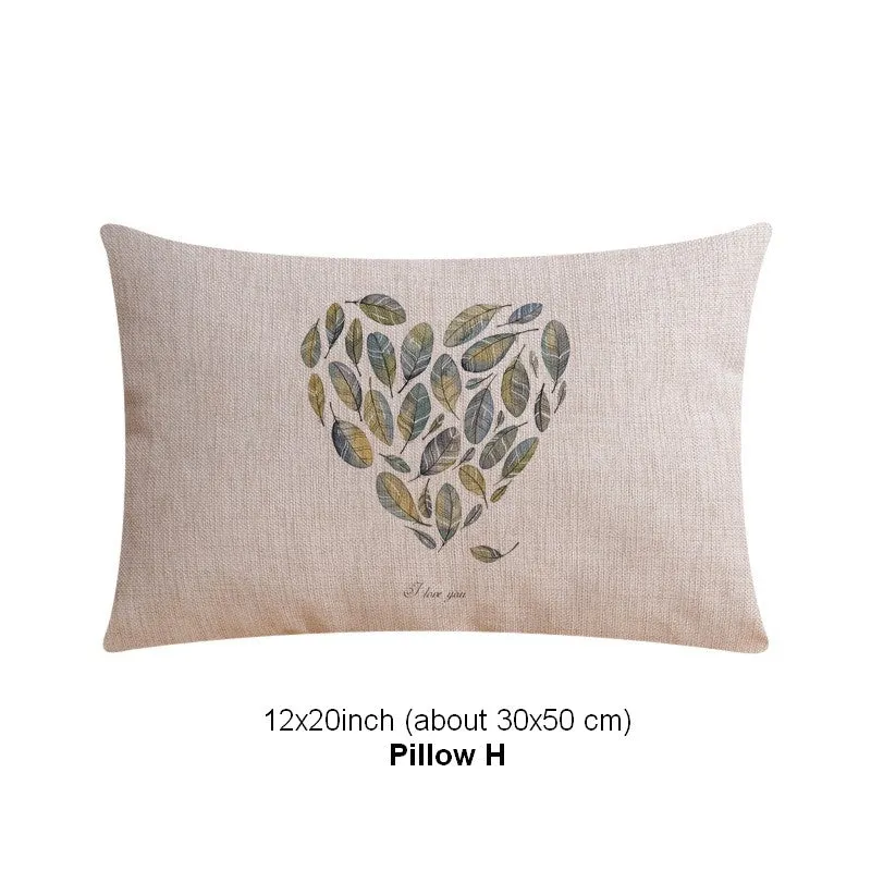 Decorative Sofa Pillows for Dining Room, Simple Decorative Pillow Covers, Love Birds Throw Pillows for Couch, Singing Birds Decorative Throw Pillows