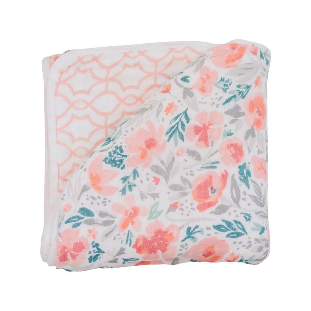 Floret   Trellis Premium Cotton Snuggle Blanket