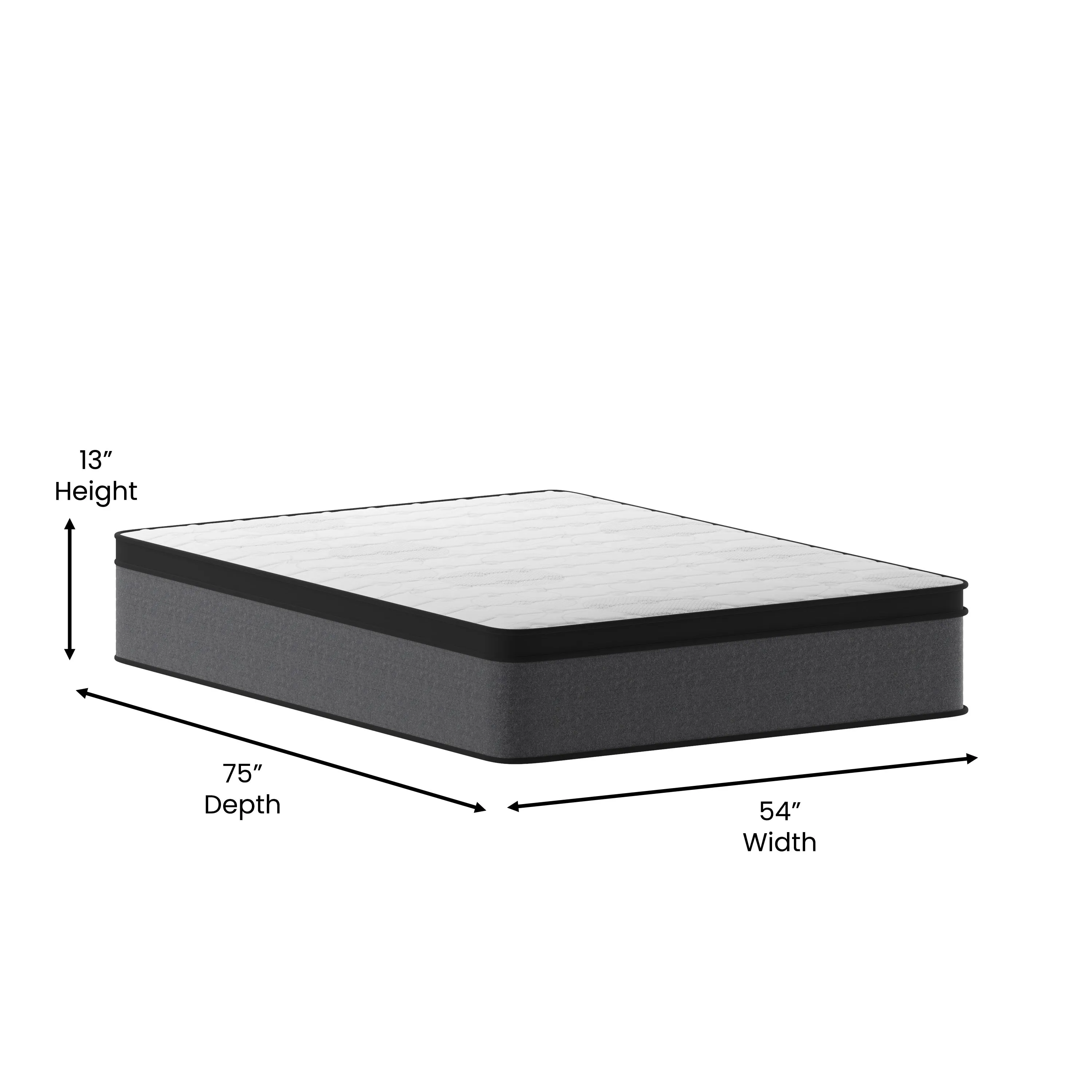 Full Euro Top Hybrid Mattress CL-ET232-13-F-GG