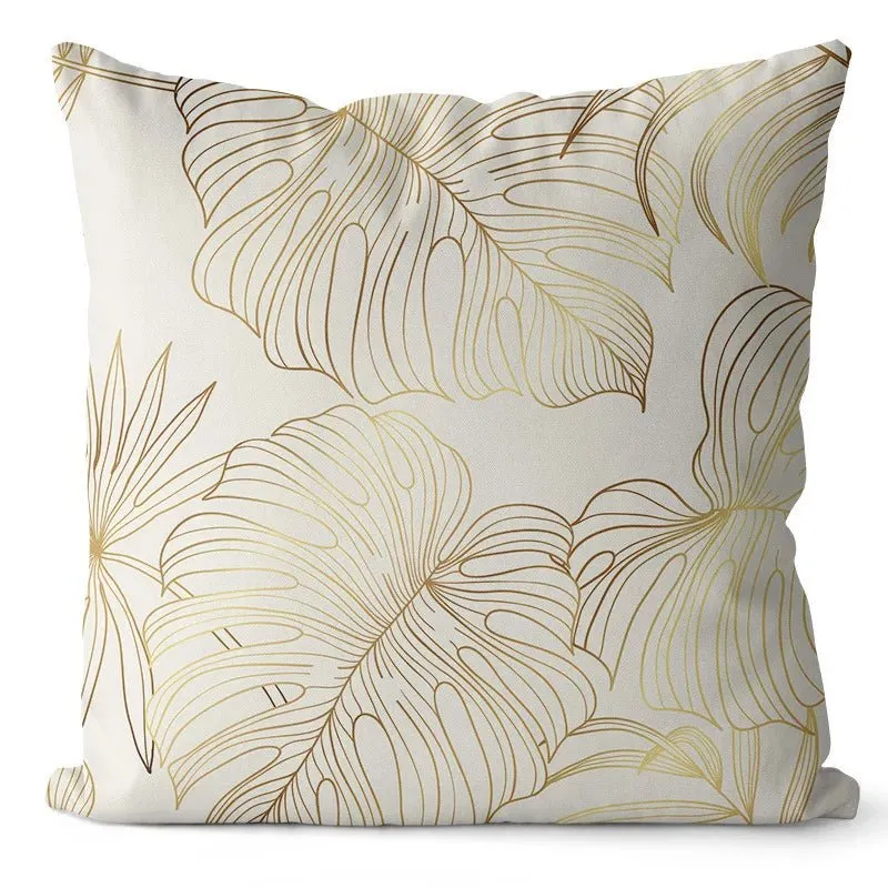 Ginkgo Print Cushion Cover for Sofa