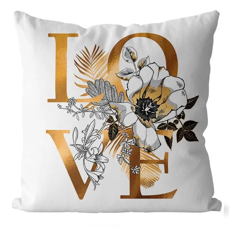 Ginkgo Print Cushion Cover for Sofa