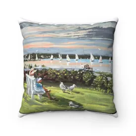 Hale Park Newburyport Spun Polyester Square Pillow