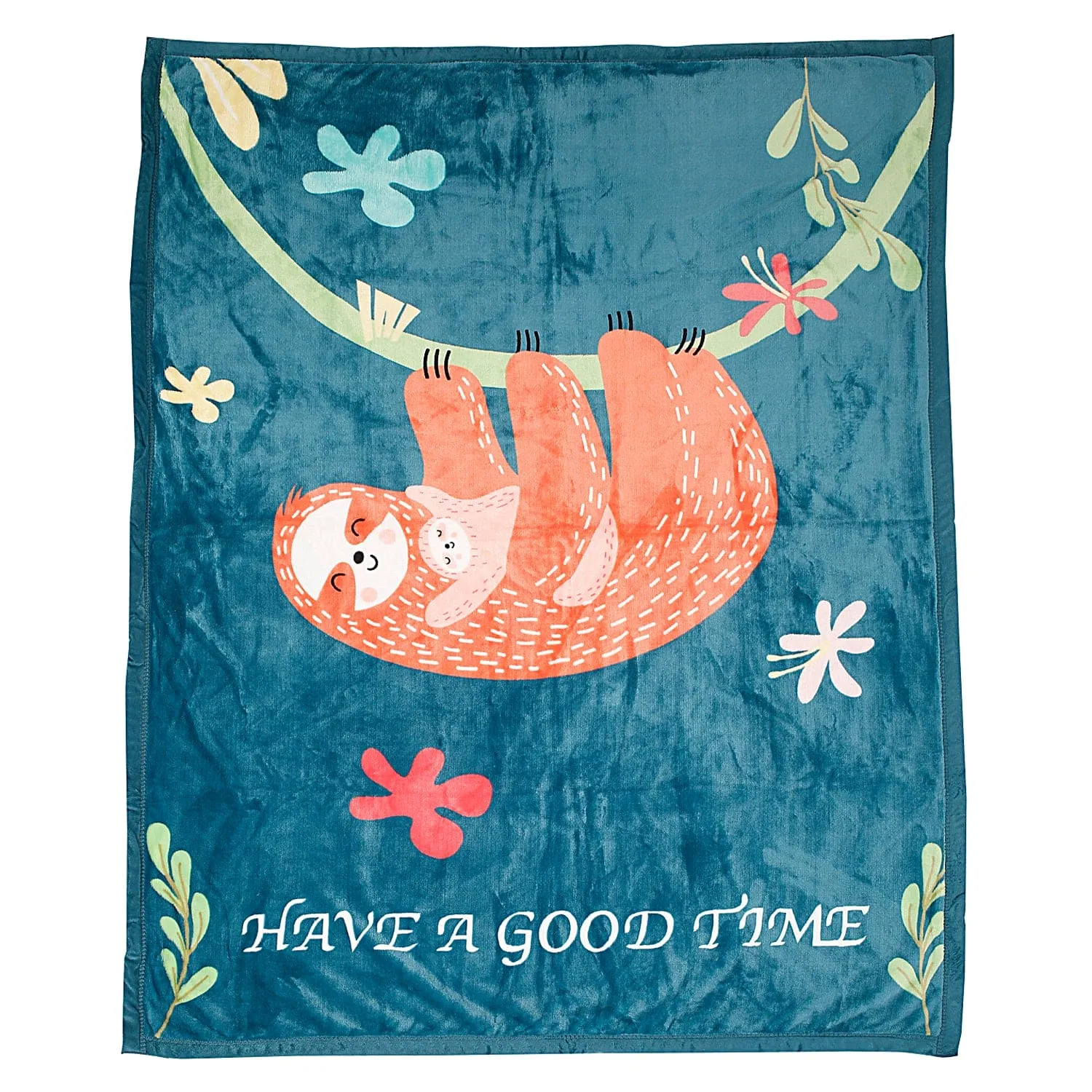 Have A Good Time Blue Two-Ply Blanket