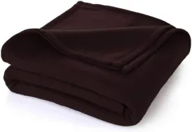 Home Stylish Premium Single Bed Size Polar Fleece Woolen Blanket Set of 1 Colour Cofee