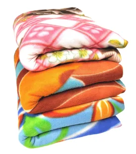 HOMIEE Printed Polar Fleece Blanket - Soft & Cozy All-Season Blanket for Single Bed | Ultra-Soft Machine Washable, Durable & Lightweight | Ideal for Winter & Summer Use (Pack of 3, 400 gm Each)