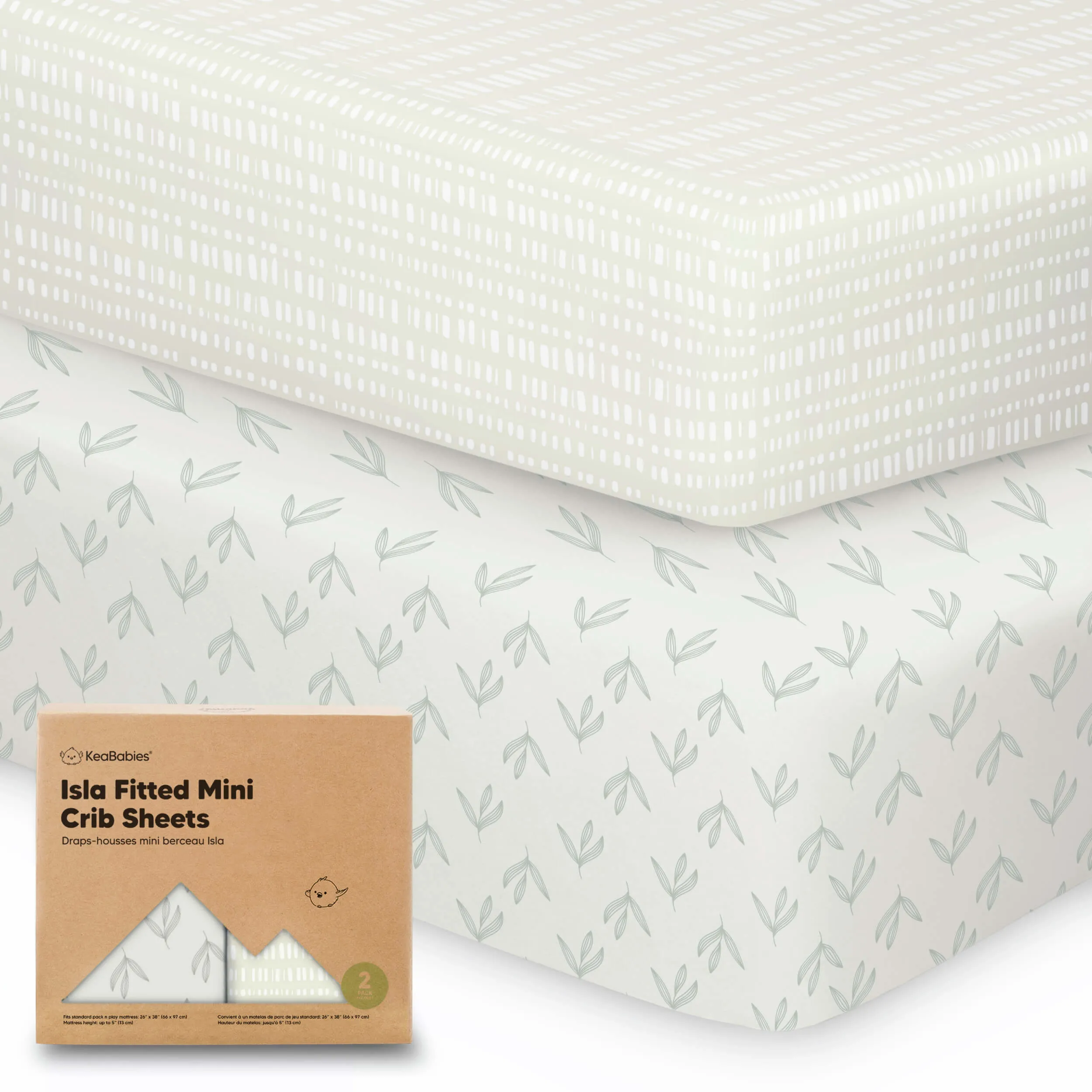 Isla Fitted Mini Crib Sheets