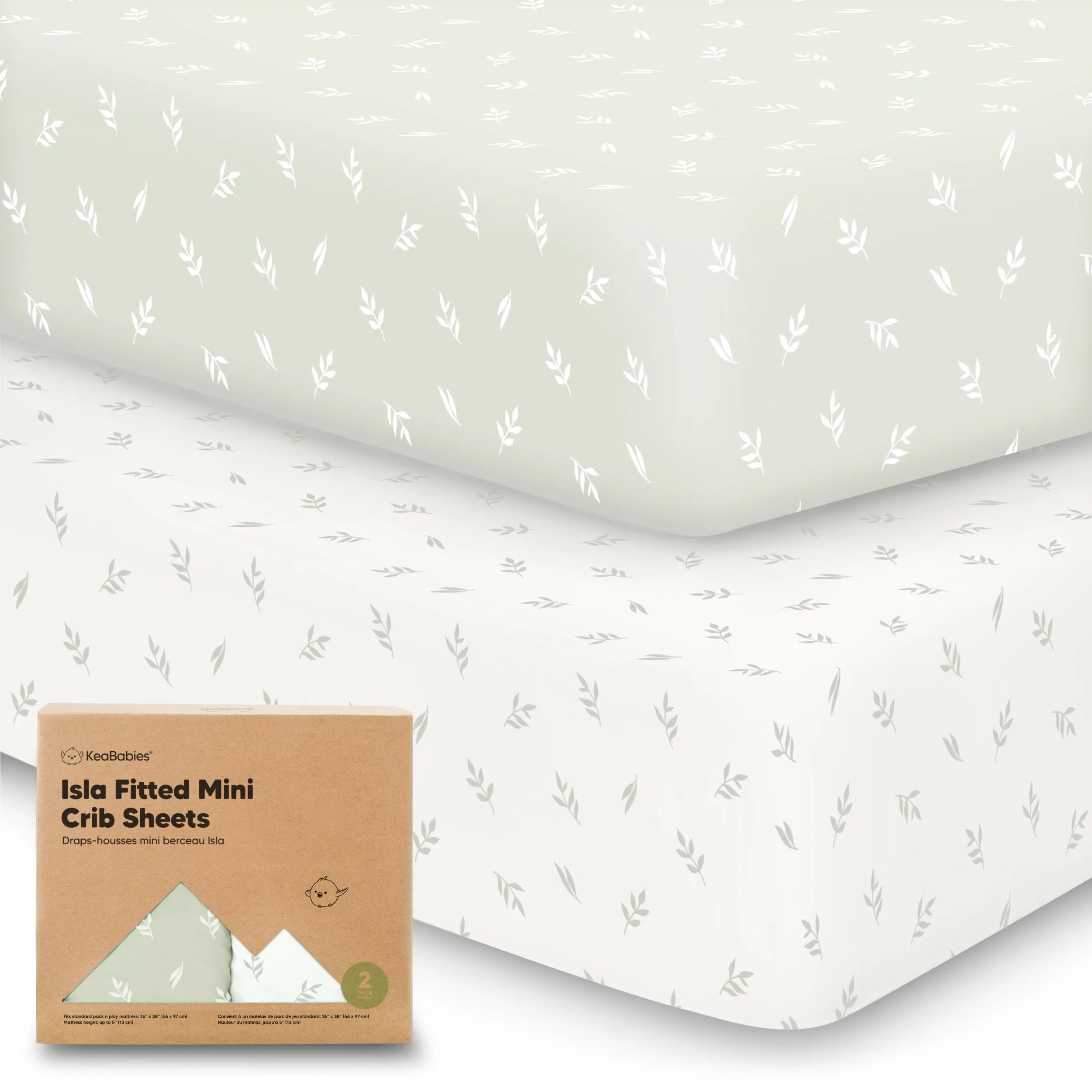 Isla Fitted Mini Crib Sheets