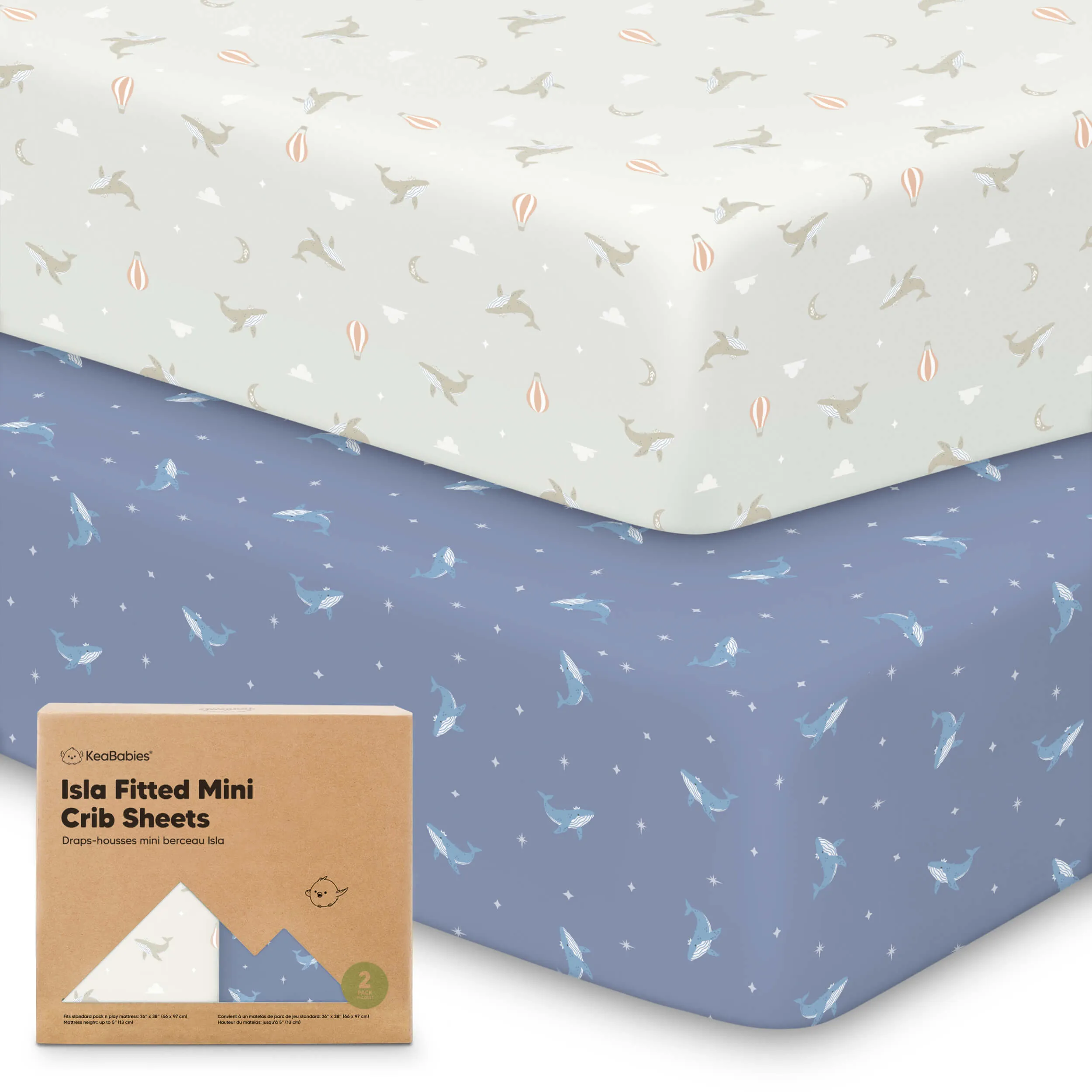 Isla Fitted Mini Crib Sheets