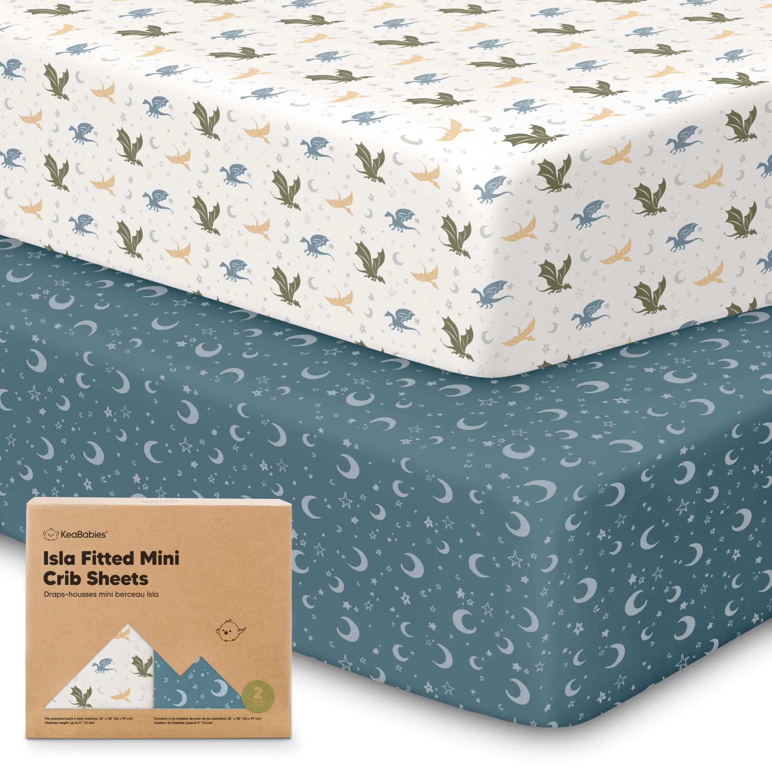 Isla Fitted Mini Crib Sheets