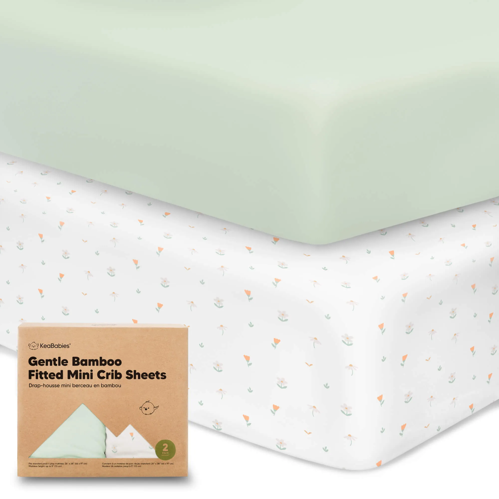 Isla Fitted Mini Crib Sheets