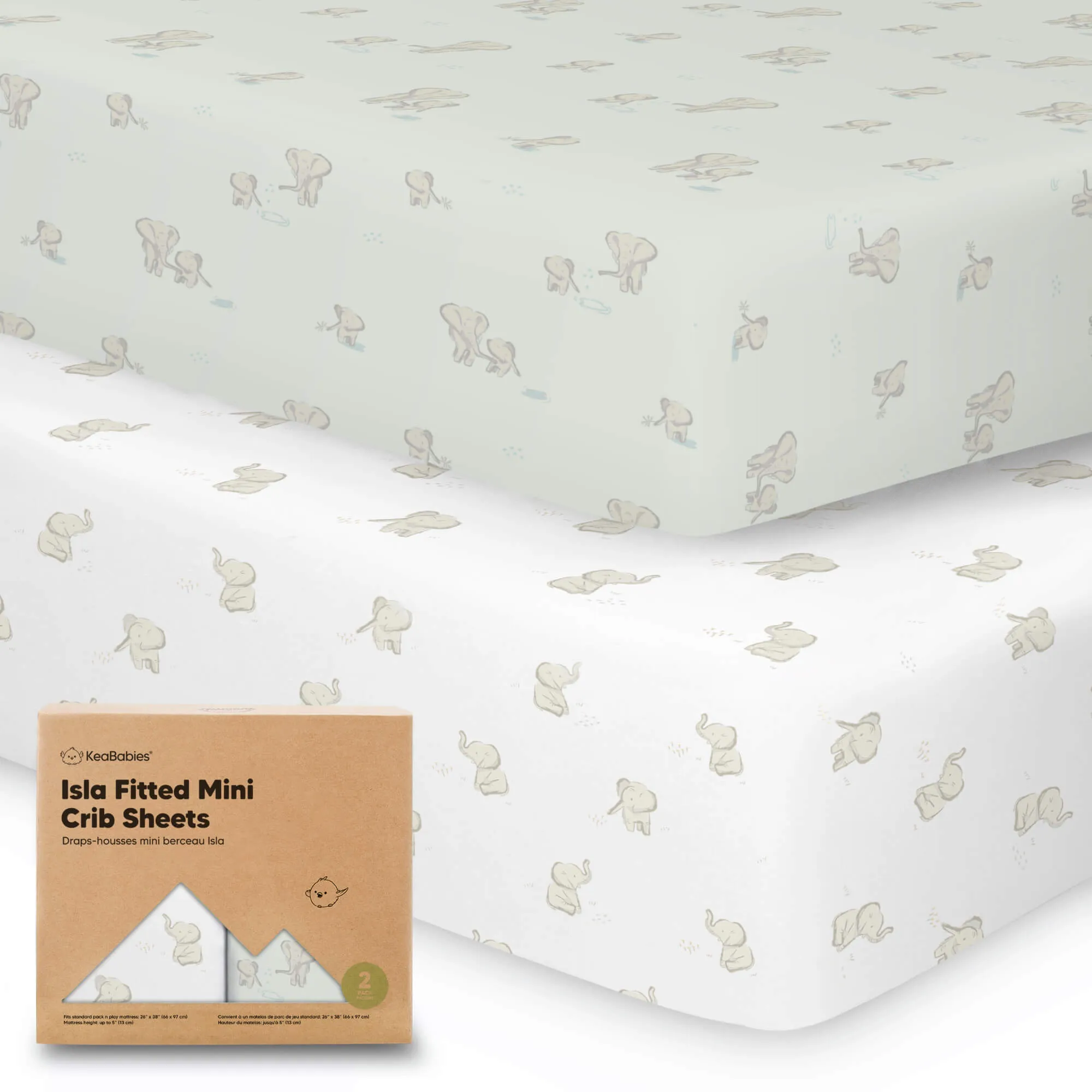 Isla Fitted Mini Crib Sheets