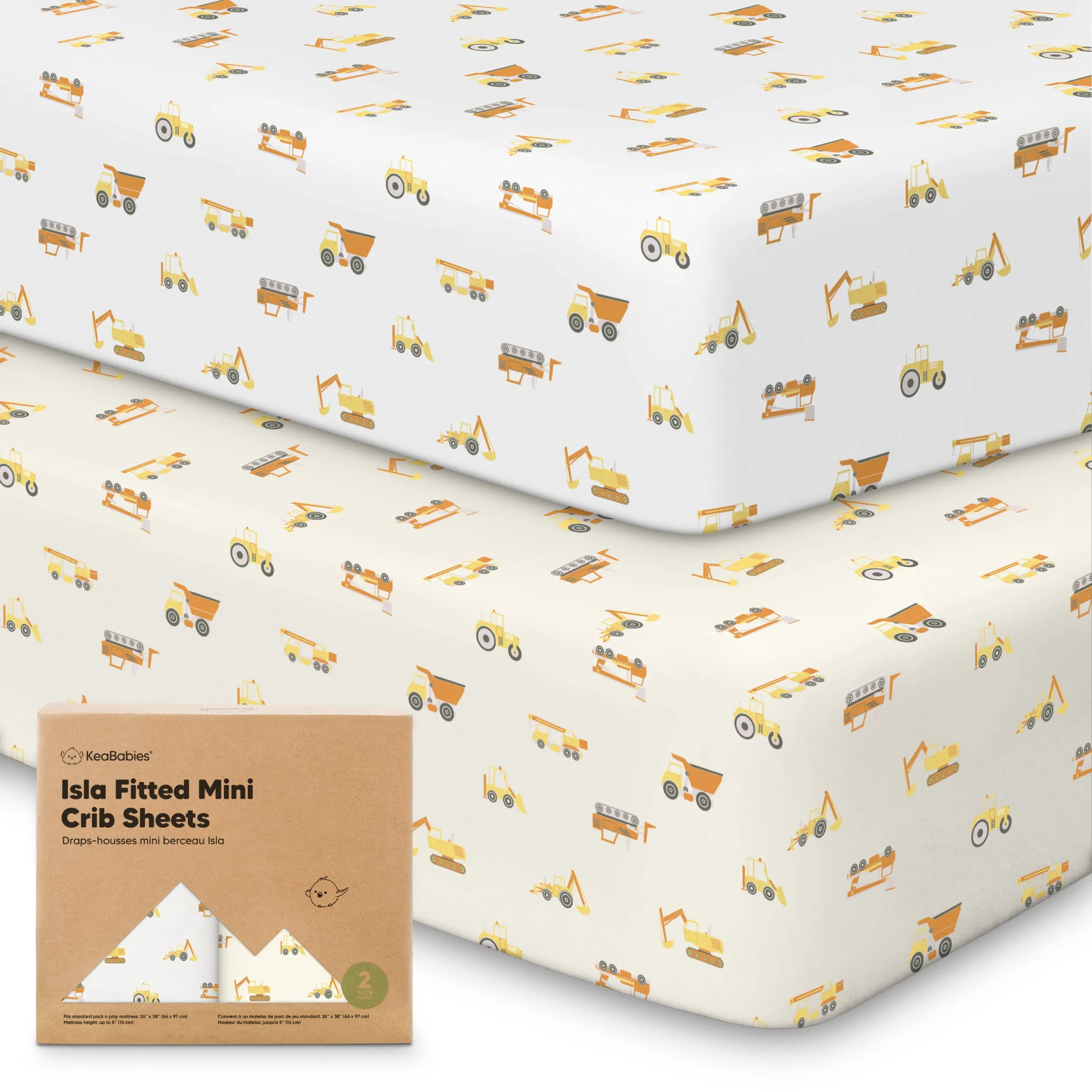 Isla Fitted Mini Crib Sheets