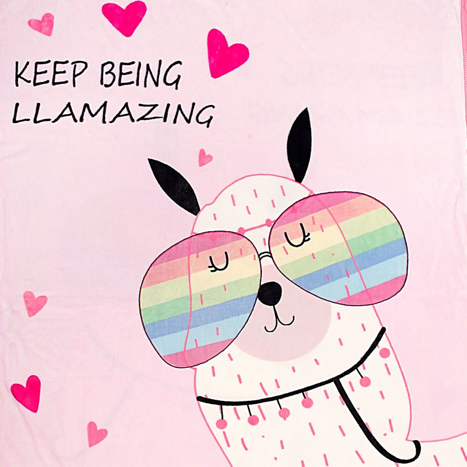 Keep Being Amazing Pink Two-Ply Blanket