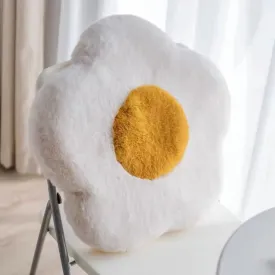 Kids' Egg-Shaped Plush Floor Pillow for Comfort