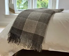 Lambswool Block Check Throw