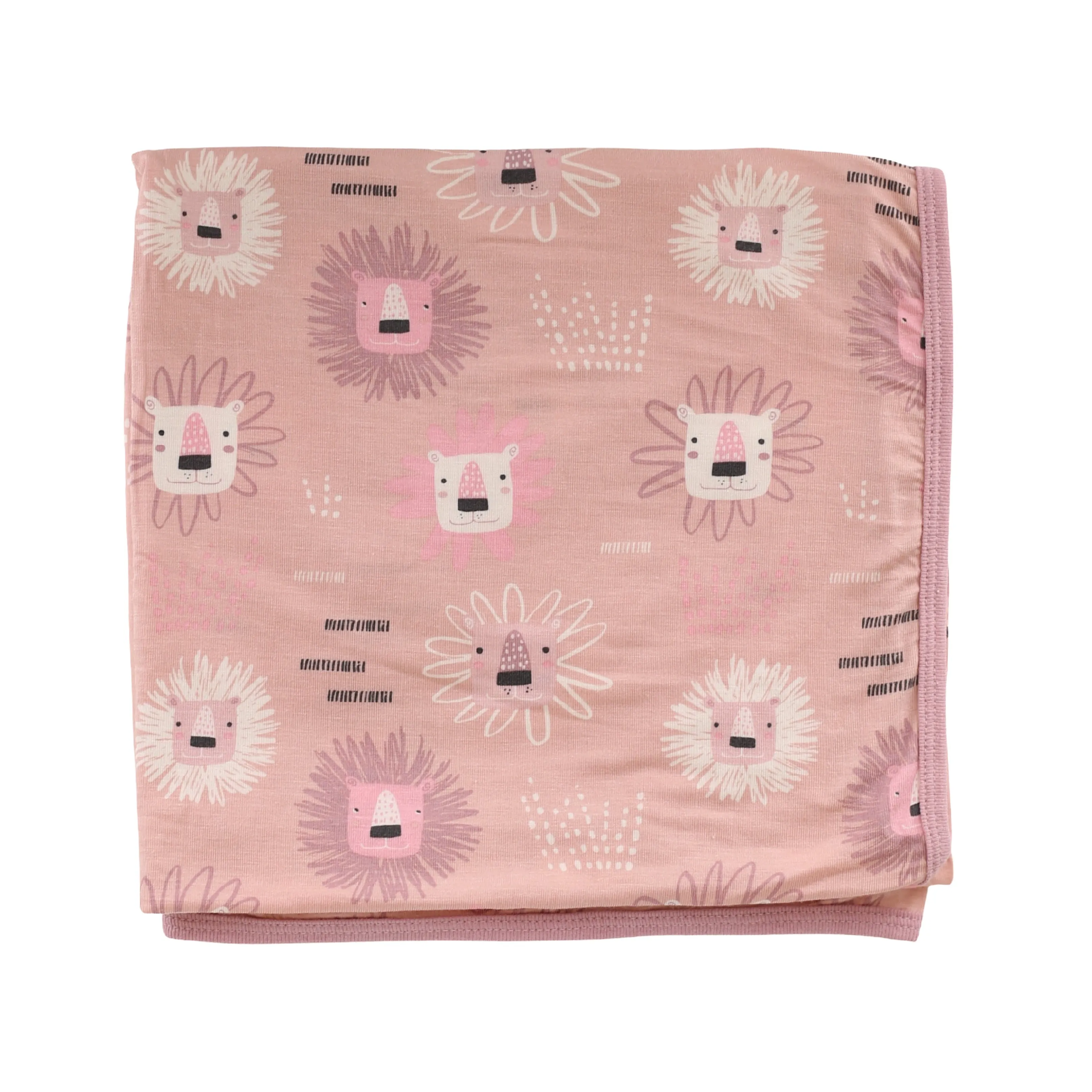 Lions Pink Swaddle