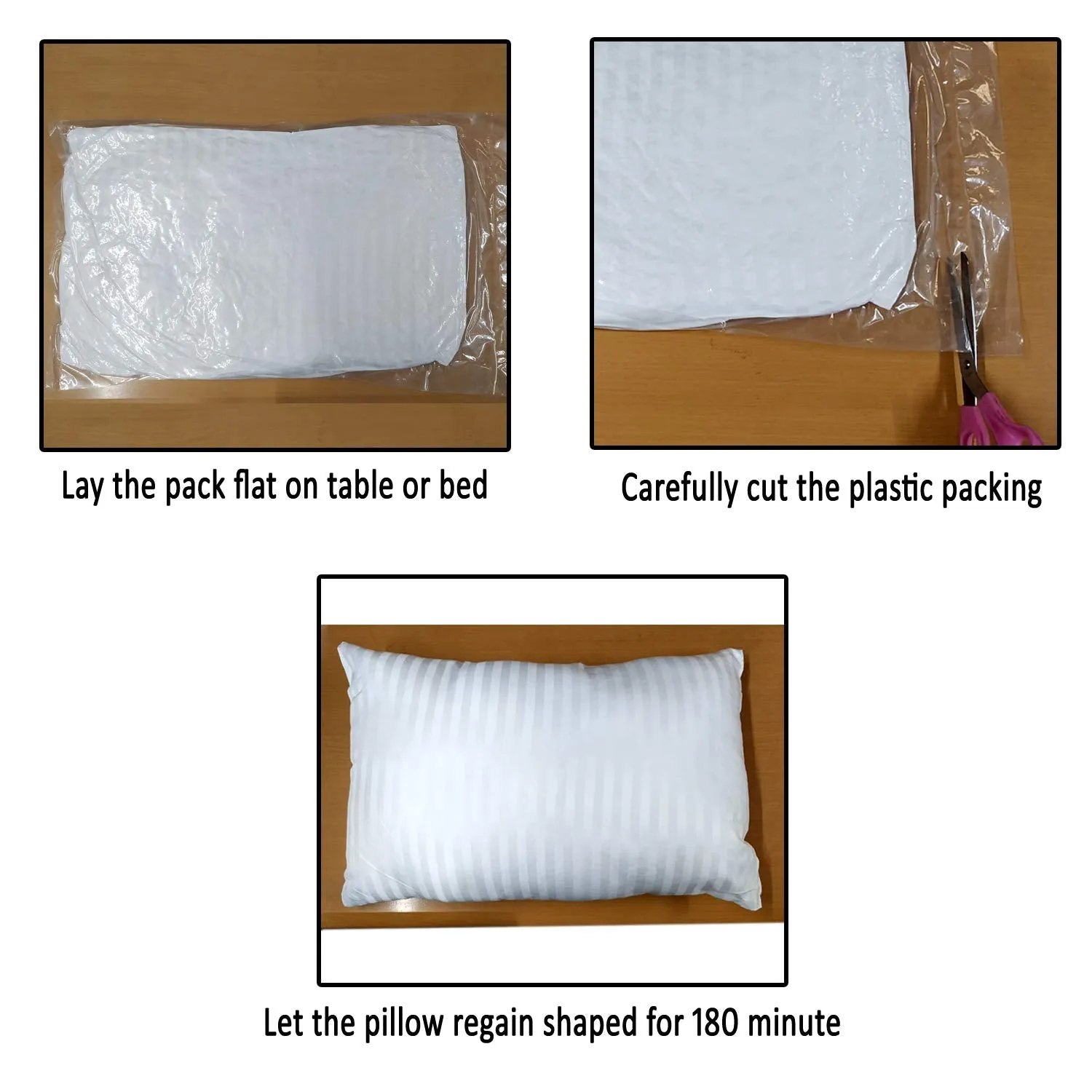 Livasto Polyester Throw/Pillow Cushion Filler, 24 x 24 Inch, Set of 5