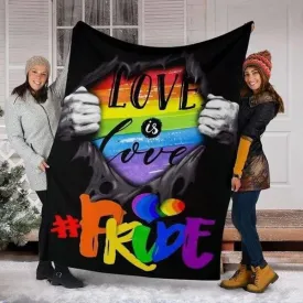 Love Is Love Blanket, Pride Quilt For Gay Friend, Lesbian Gift, Pride Gift, Gift For Couple Gay Man