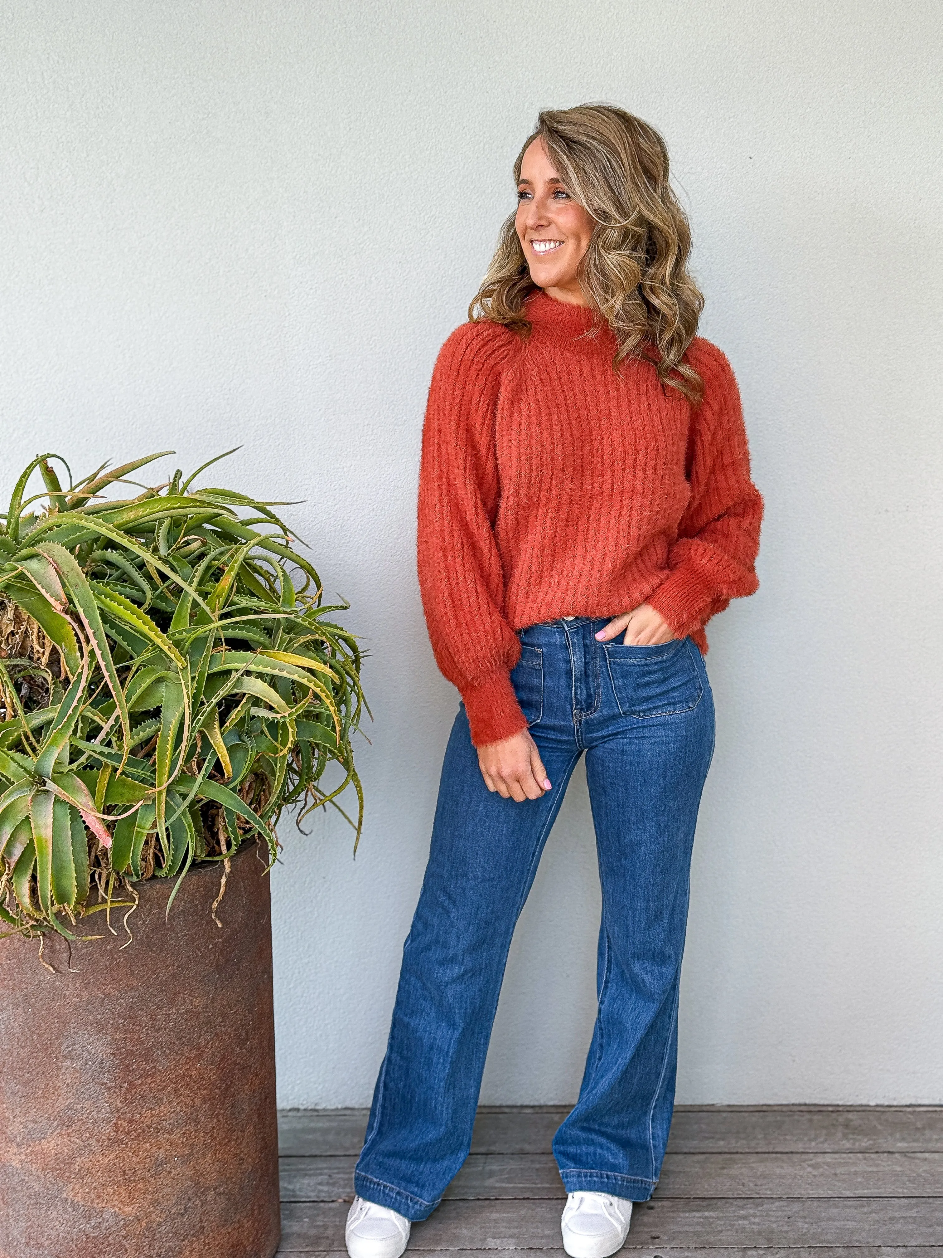 Missy Oversized Knit - Rust