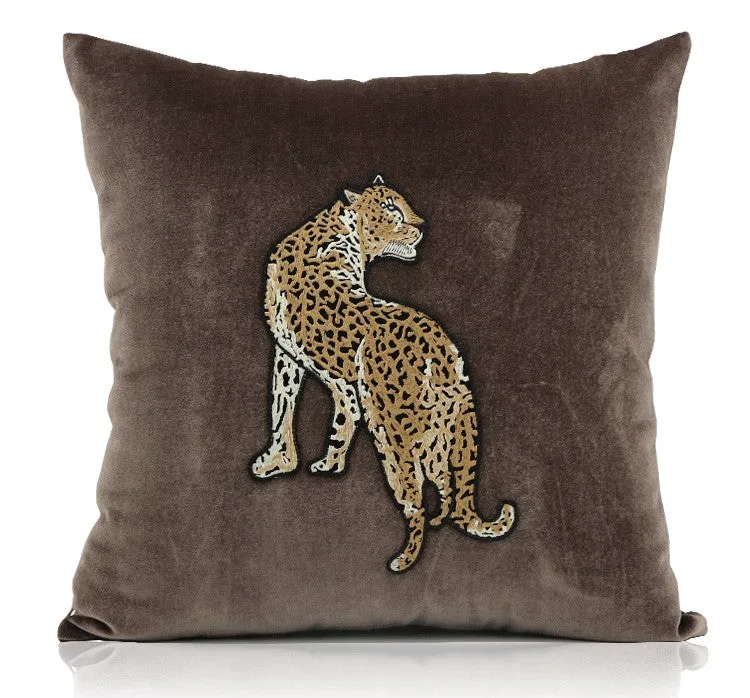 Modern Sofa Pillows, Contemporary Throw Pillows, Cheetah Decorative Throw Pillows, Decorative Pillows for Living Room