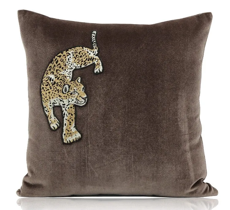 Modern Sofa Pillows, Contemporary Throw Pillows, Cheetah Decorative Throw Pillows, Decorative Pillows for Living Room