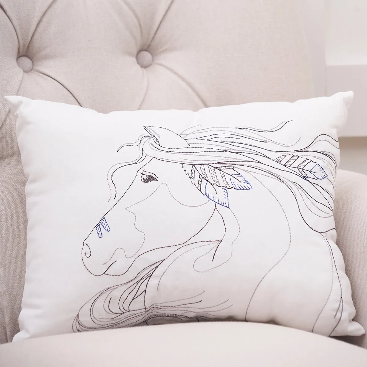 Moondance Horse Pillow