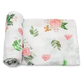 Muslin Swaddle Blanket - Boho Flowers