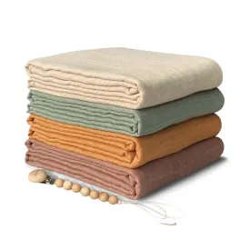 Muslin Swaddle Blanket (Earthy Harmony)