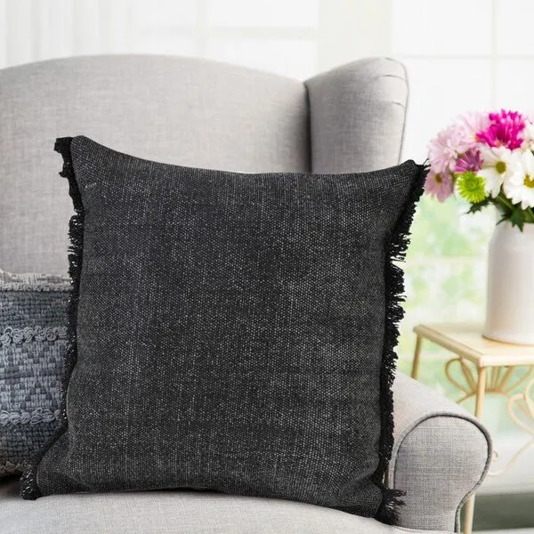 Neera 07833JEB Jet Black Pillow