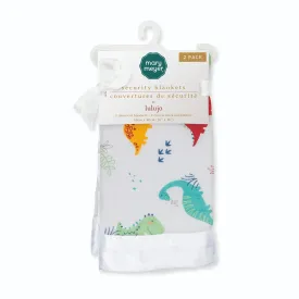 Pebblesaurus Dinosaur Security Blanket 2pk