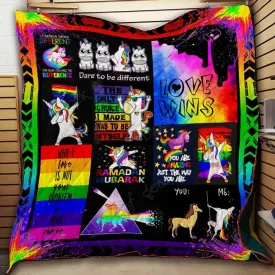 Pride Blanket Unicorn Love Wins Blankets For Lesbian Friend, Gayer Gifts