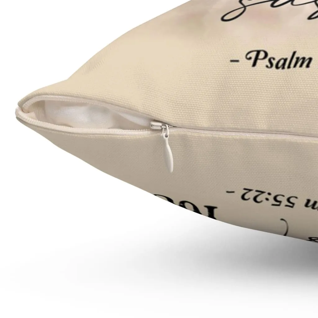 Psalm 5522 Cast Your Burden Upon The Lord Christian Pillow