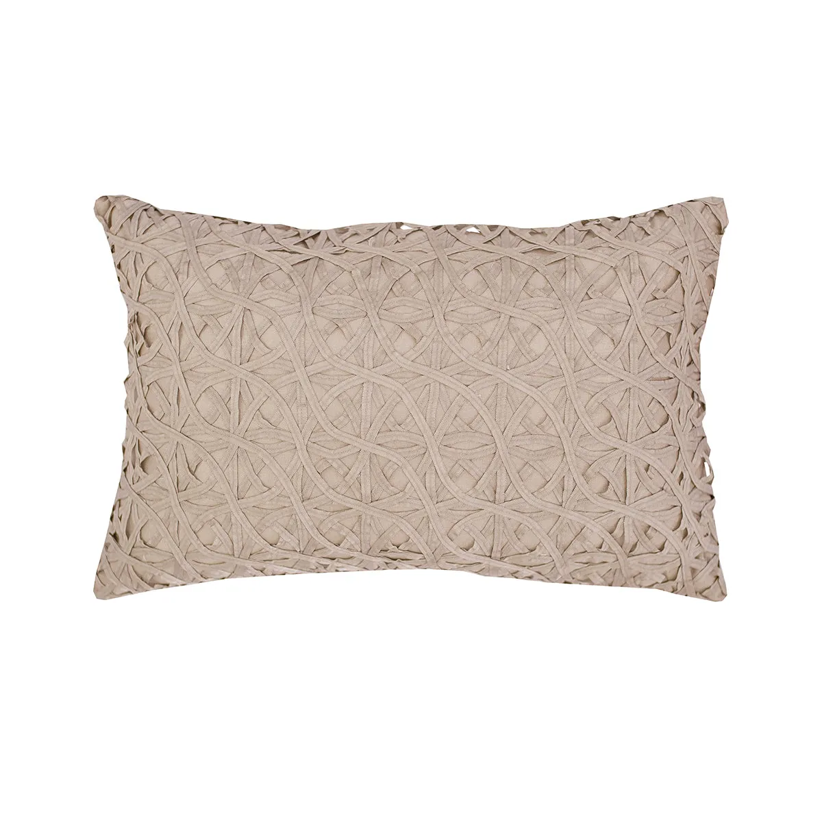 Ribbon Mesh Sandstone Pillow