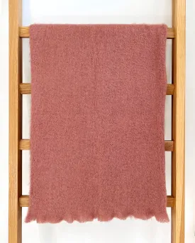 Rosewood Mohair Blanket Throw