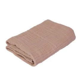 Sebra Thick Muslin Blanket in Powder Rose