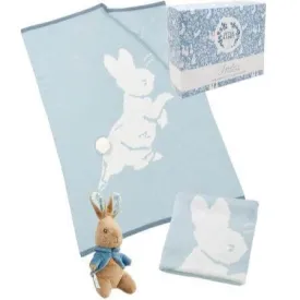 Signature Blanket and Soft Toy Gift Set - Peter Rabbit