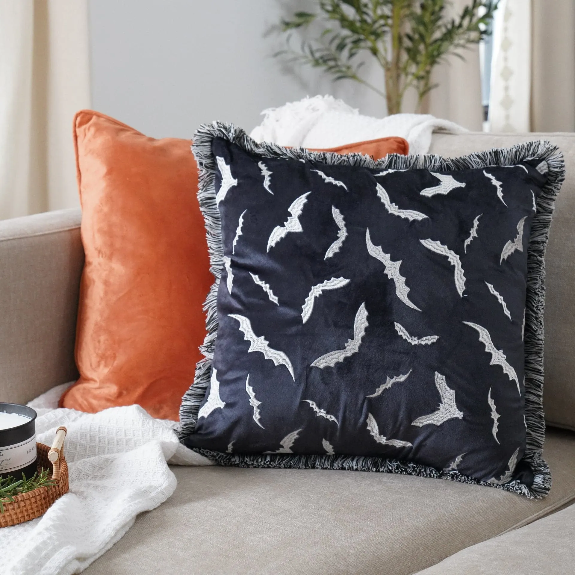 Solid Velvet Decorative Pillow